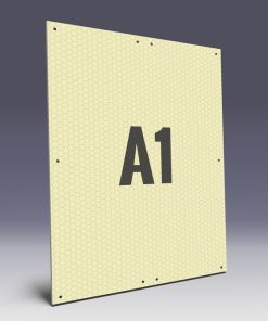 Wabenplakate aus Wabenplatten im A1 Format - Wabenstruktur stabilisiert das Kunststoffplakat